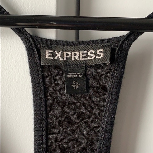 💙3/$30 EXPRESS gold trim black barcelona cami top - Picture 4 of 4